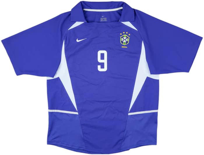 2002-04 Brazil Away Shirt Ronaldo #9 - 7/10 - (M)