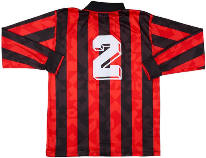 1993-94 AC Milan Home L/S Shirt #2 - 6/10 - (L)