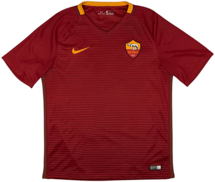 2016-17 Roma Home Shirt Totti #10 - 6/10 - (M)