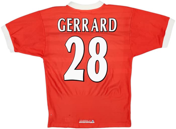 1998-00 Liverpool Home Shirt Gerrard #28 - 5/10 - (S)