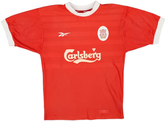 1998-00 Liverpool Home Shirt Gerrard #28 - 5/10 - (S)