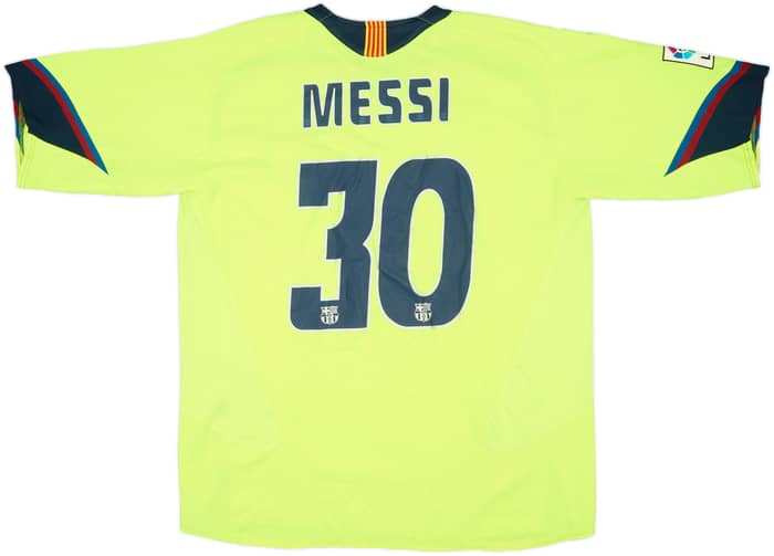 2005-06 Barcelona Away Shirt Messi #30 - 5/10 - (XL)