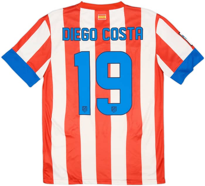 2012-13 Atletico Madrid Home Shirt D.Costa #19 - 6/10 - (S)