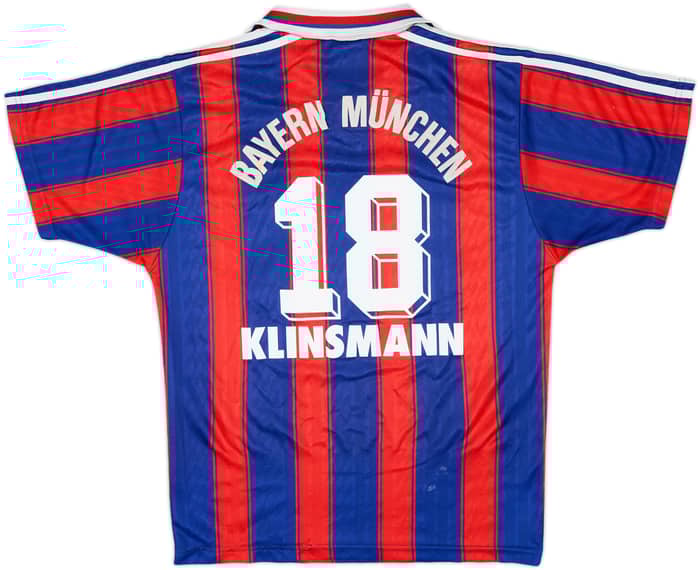 1995-97 Bayern Munich Home Shirt Klinsmann #18 - 7/10 - (S)