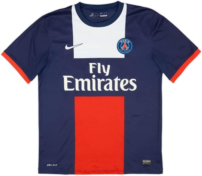 2013-14 Paris Saint-Germain Home Shirt Beckham #32 - 7/10 - (M)