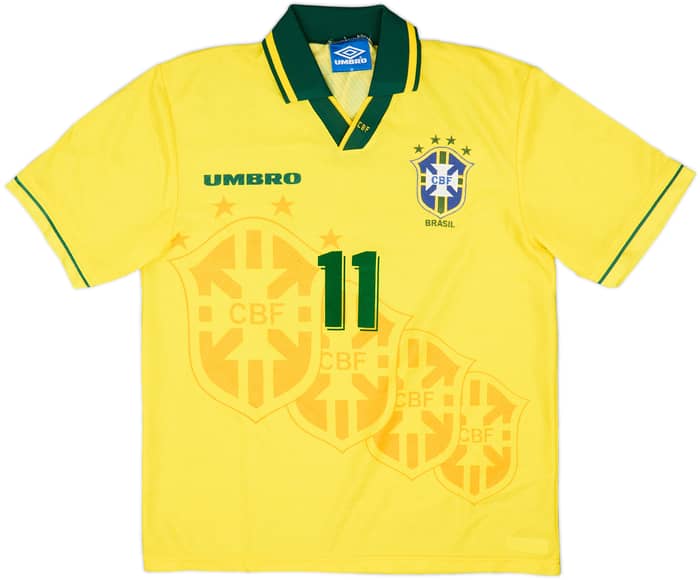 1994 Brazil Home Shirt Romario #11 - 7/10 - (M)