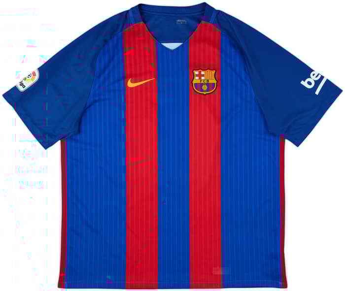 2016-17 Barcelona Home Shirt Messi #10 - 7/10 - (XL)