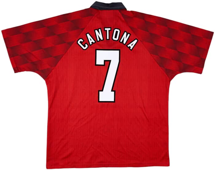 1996-98 Manchester United Home Shirt Cantona #7 - 7/10 - (XL)