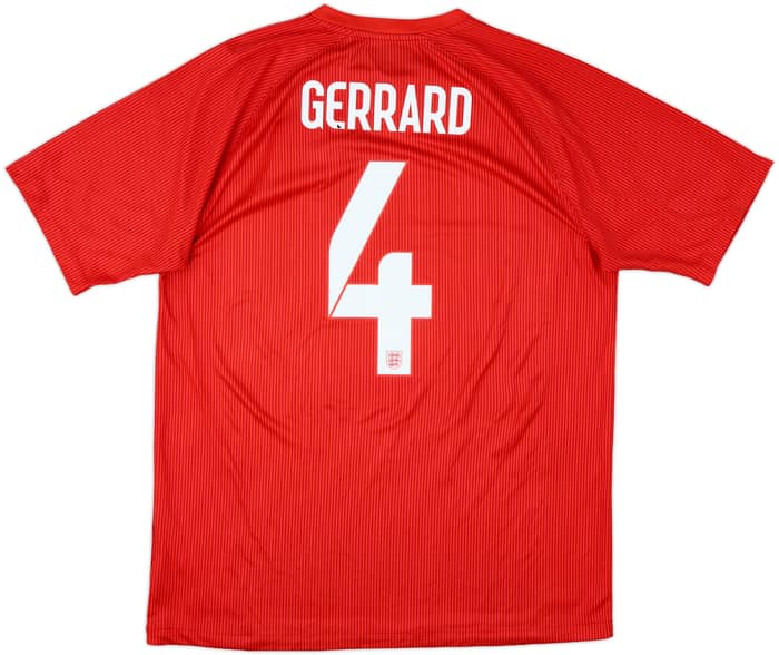 2014-15 England Away Shirt Gerrard #4 - 6/10 - (L)