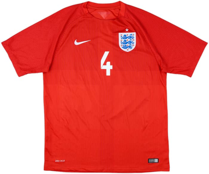 2014-15 England Away Shirt Gerrard #4 - 6/10 - (L)