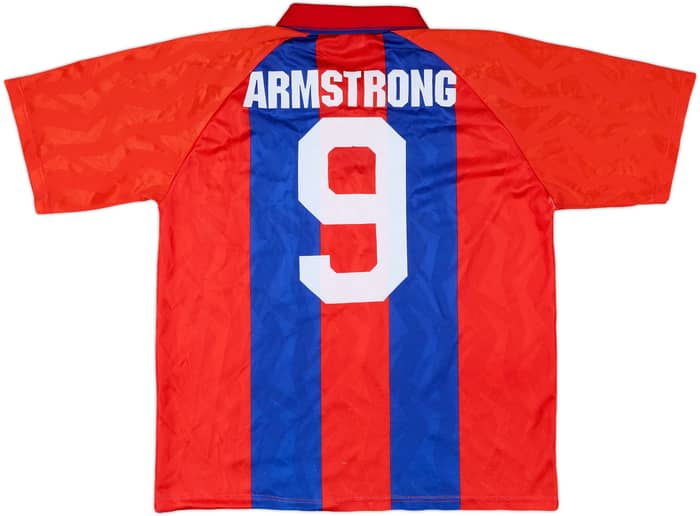 1993-94 Crystal Palace Home Shirt Armstrong #9 - 6/10 - (L)