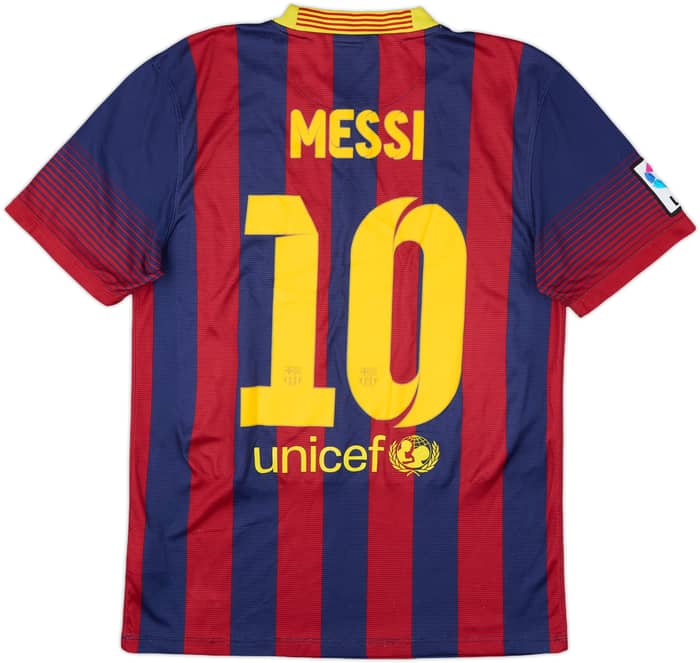 2013-14 Barcelona Home Shirt Messi #10 - 7/10 - (S)