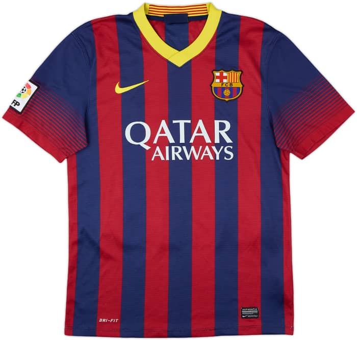 2013-14 Barcelona Home Shirt Messi #10 - 7/10 - (S)