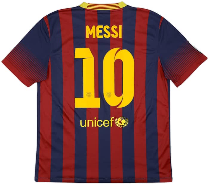 2013-14 Barcelona Home Shirt Messi #10 - 7/10 - (L)