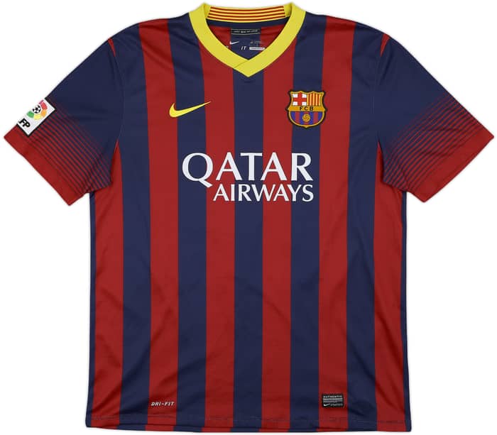 2013-14 Barcelona Home Shirt Messi #10 - 7/10 - (L)