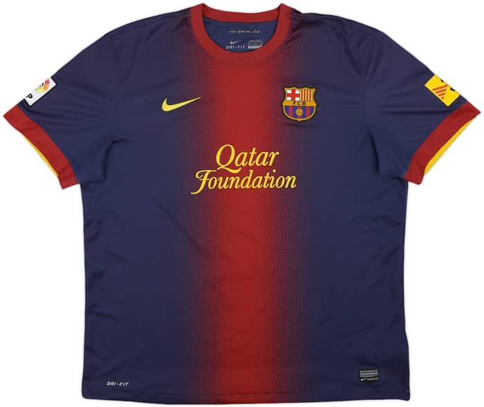 2012-13 Barcelona Home Shirt Messi #10 - 7/10 - (XL)