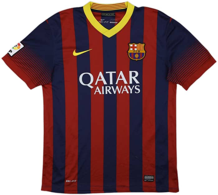 2013-14 Barcelona Home Shirt Messi #10 - 7/10 - (M)