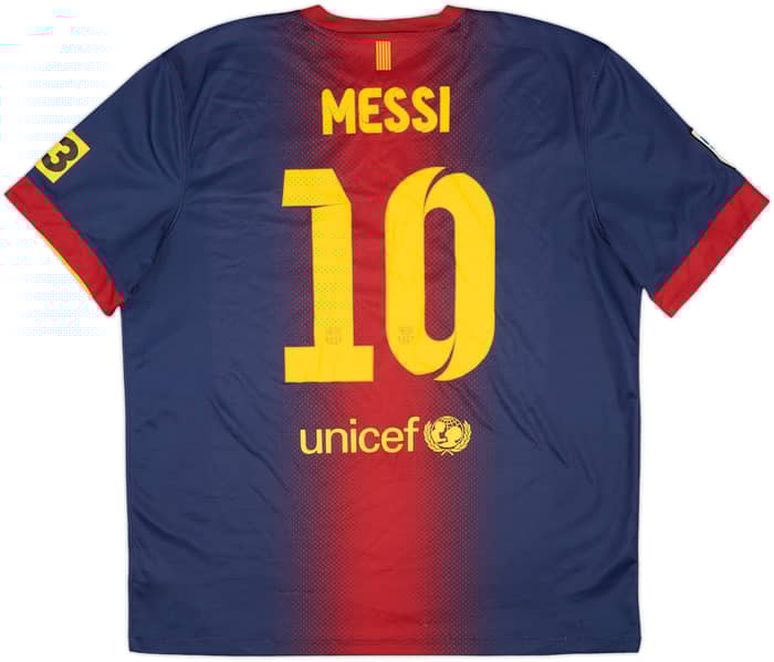 2012-13 Barcelona Home Shirt Messi #10 - 7/10 - (XL)