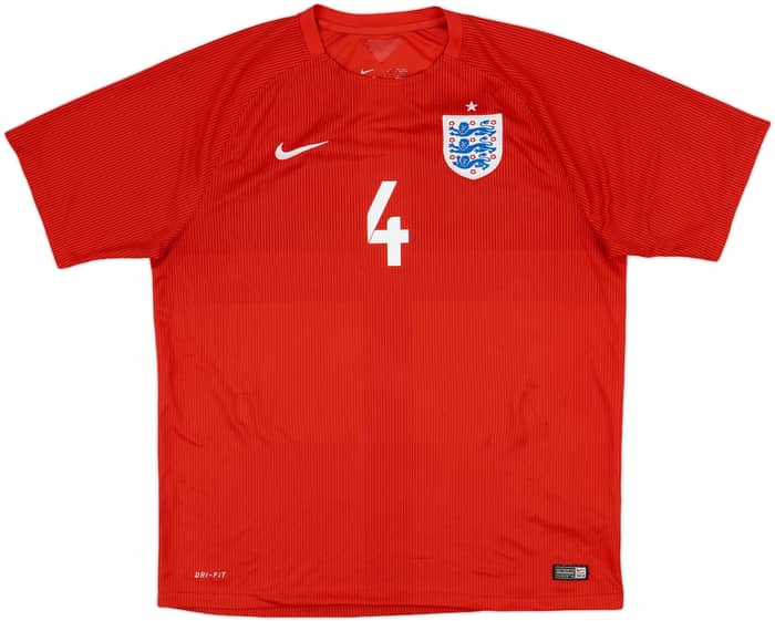 2014-15 England Away Shirt Gerrard #4 - 7/10 - (XL)