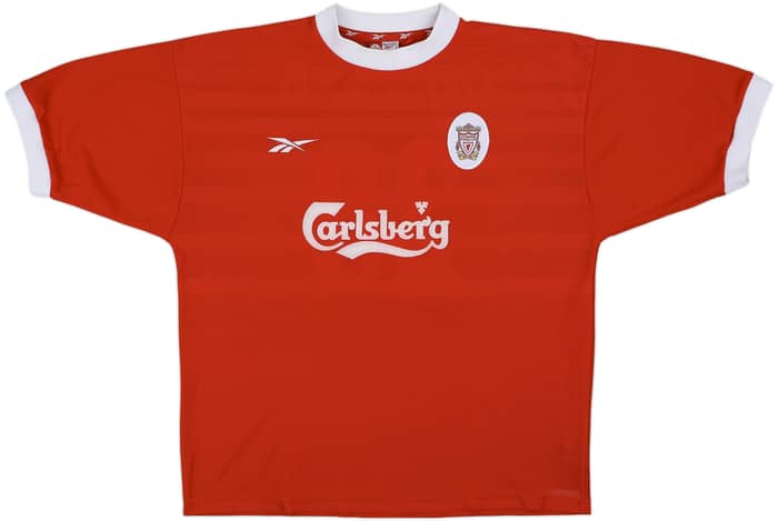 1998-00 Liverpool Home Shirt Gerrard #28 - 7/10 - (XL)