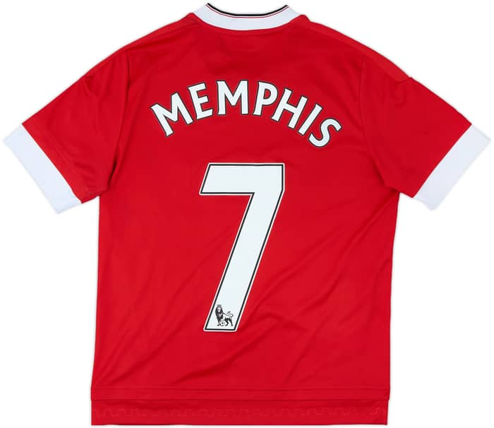 2015-16 Manchester United Home Shirt Memphis #7 - 4/10 - (L.Boys)