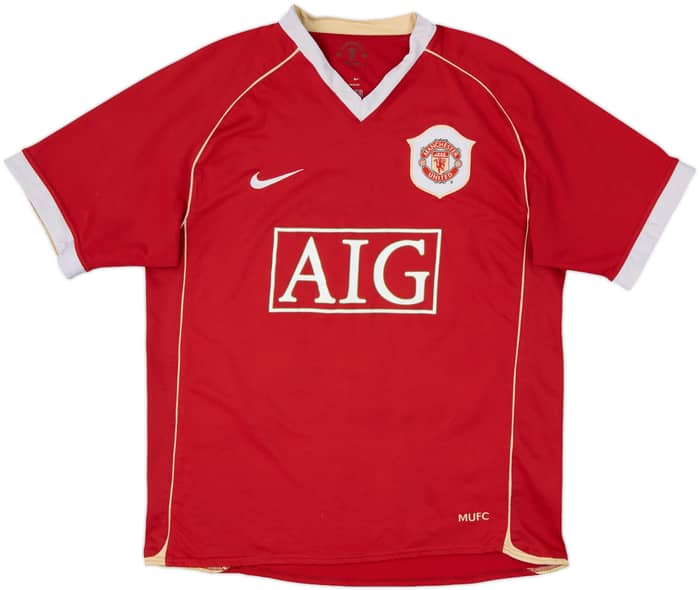 2006-07 Manchester United Home Shirt Solskjaer #20 - 7/10 - (M)