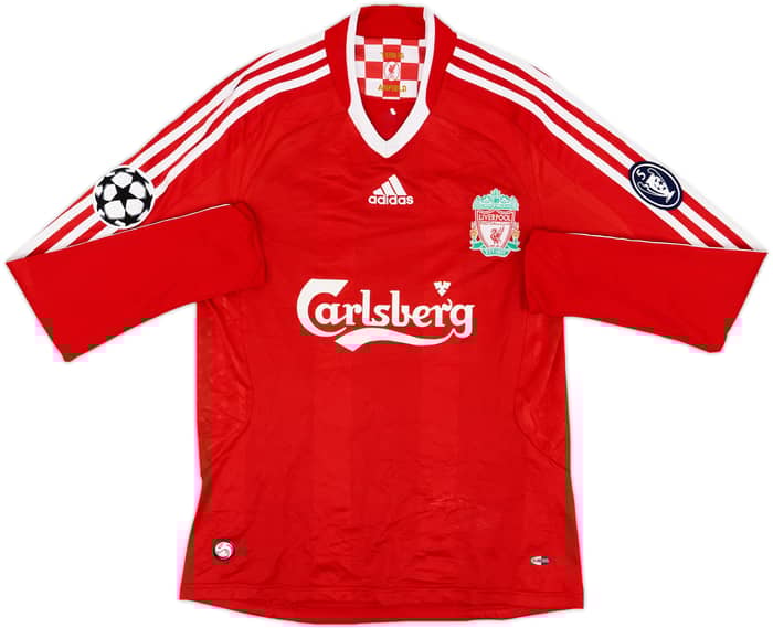 2008-10 Liverpool Home L/S Shirt Torres #9 - 7/10 - (S)