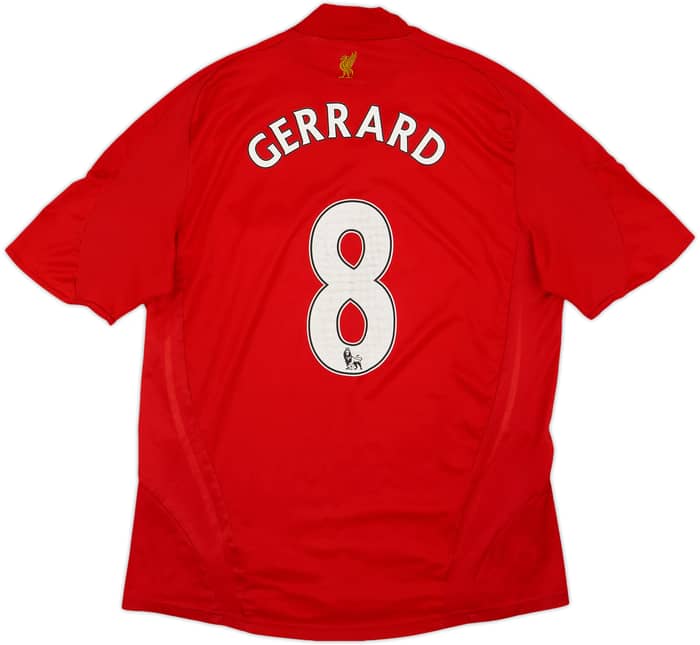 2008-10 Liverpool Home Shirt Gerrard #8 - 5/10 - (L)