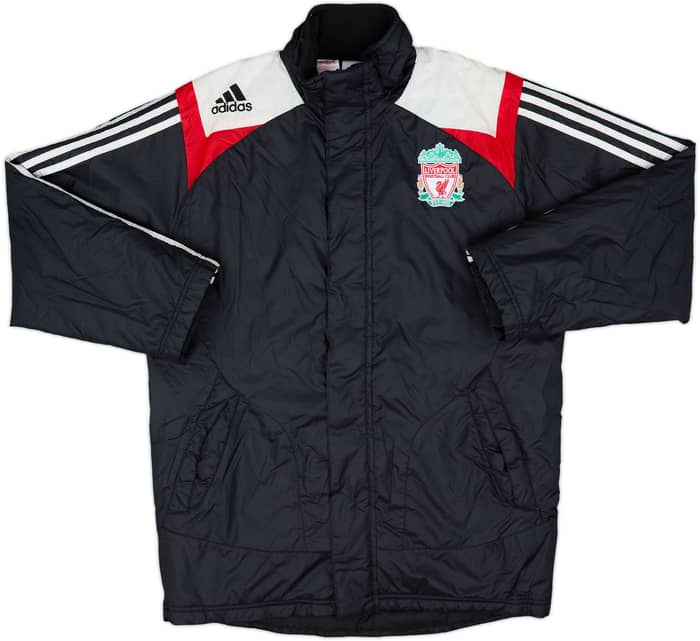 2007-08 Liverpool adidas Padded Bench Coat - 8/10 - (L.Boys)
