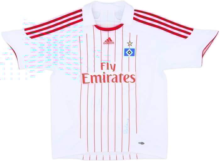 2007-08 Hamburg Signed Home Shirt - 6/10 - (M.Boys)