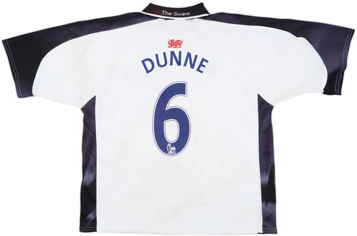 2003-04 Swansea City Home Shirt Dunne #6 - 4/10 - (L)