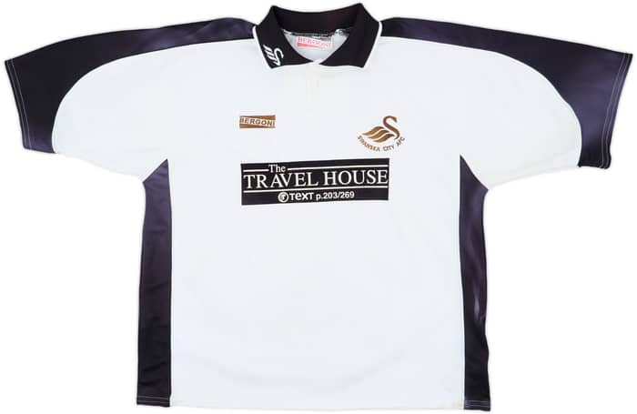 2003-04 Swansea City Home Shirt Dunne #6 - 4/10 - (L)