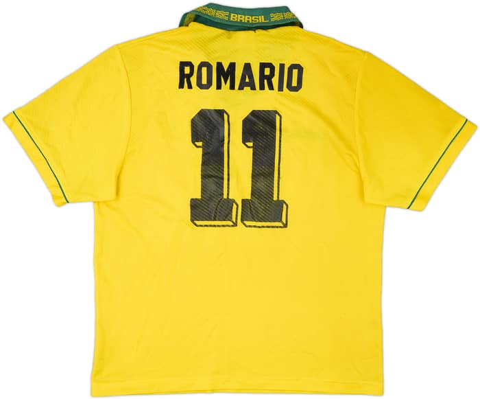 1993-94 Brazil Home Shirt Romario #11 - 6/10 - (M)