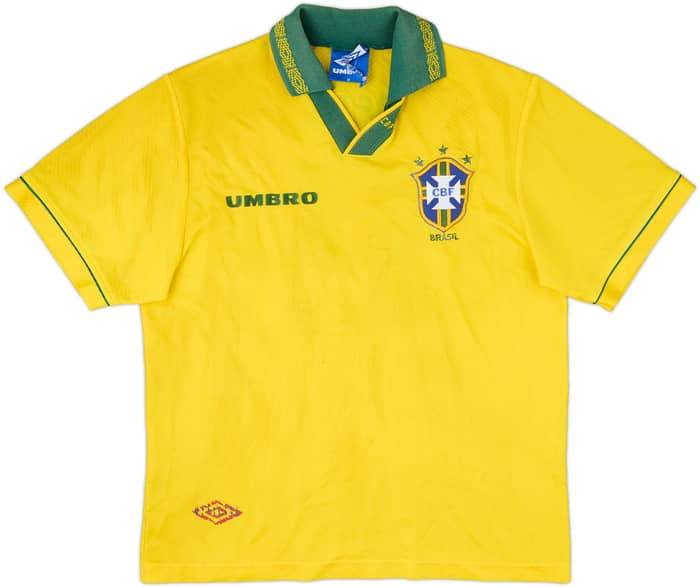1993-94 Brazil Home Shirt Romario #11 - 6/10 - (M)