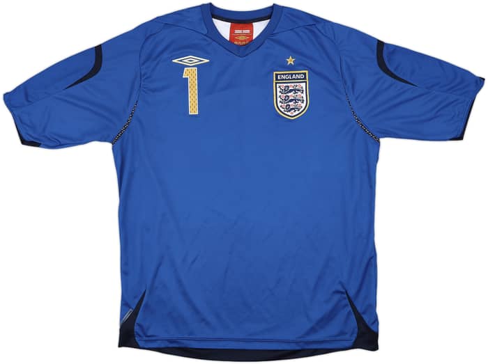 2006-08 England GK Shirt Baz #1 - 8/10 - (XL)