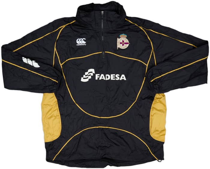 2007-08 Deportivo Canterbury 1/4 Zip Hooded Rain Jacket - 7/10 - (L)