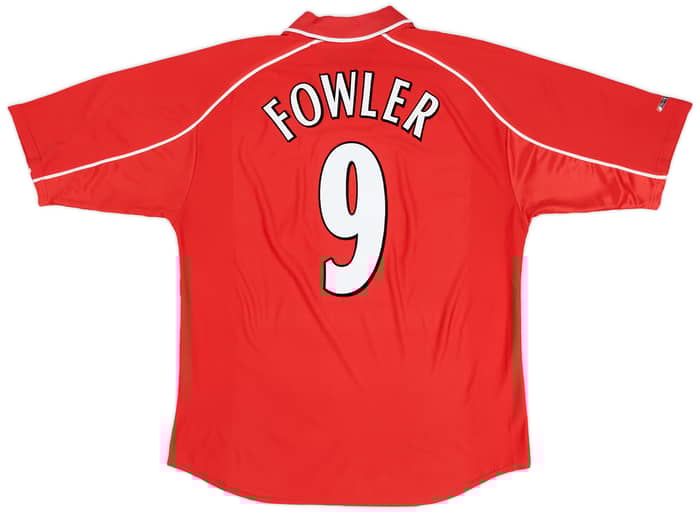 2000-02 Liverpool Home Shirt Fowler #9 - 6/10 - (L)