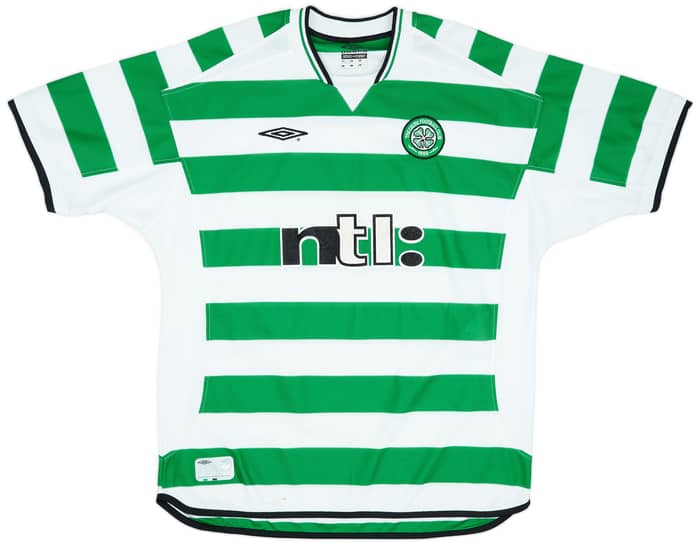 2001-03 Celtic Home Shirt Petrov #19 - 7/10 - (XL)