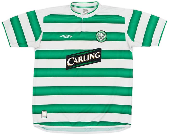 2003-04 Celtic Home Shirt Lambert #14  - 7/10 - (M)