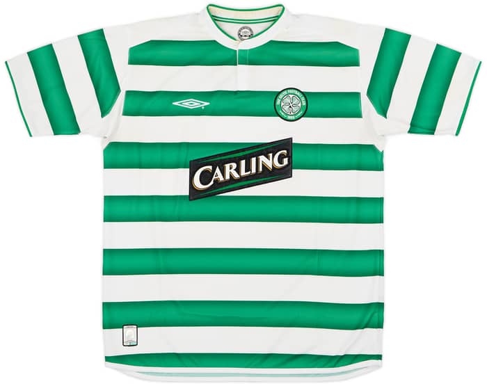 2003-04 Celtic Home Shirt Lambert #14  - 7/10 - (L)