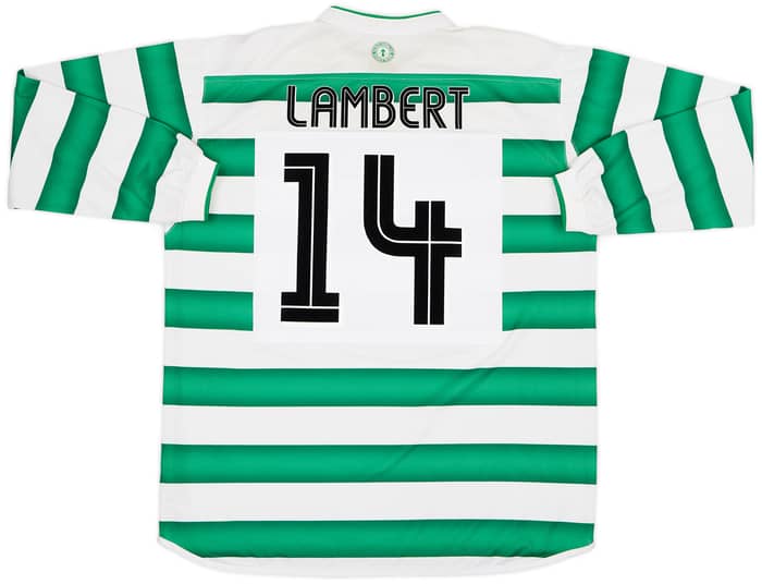 2003-04 Celtic Home L/S Shirt Lambert #14  - 6/10 - (XL)