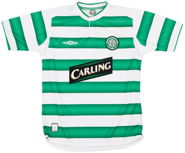 2003-04 Celtic Home Shirt Lambert #14  - 8/10 - (S)