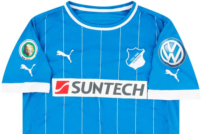 2012-13 TSG Hoffenheim Match Issue DFB Pokal Home Shirt Vestergaard #29