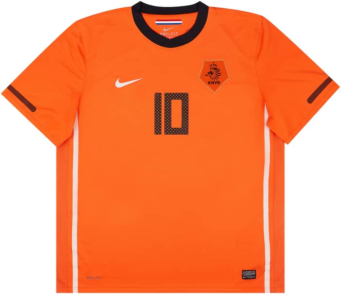 2010-11 Netherlands Home Shirt Sneijder #10