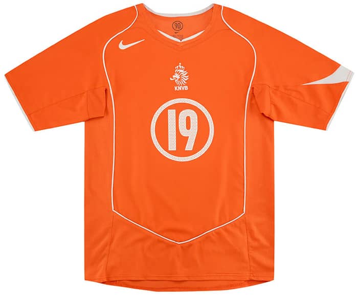 2004-06 Netherlands Home Shirt Robben #19 - 8/10