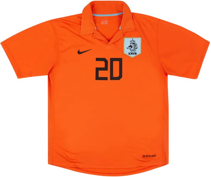 2006-08 Netherlands Home Shirt Sneijder #20 - 7/10