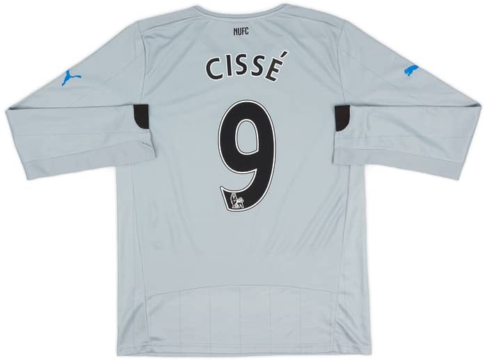2014-15 Newcastle Away L/S Shirt Cisse #9 - 8/10 - (S)