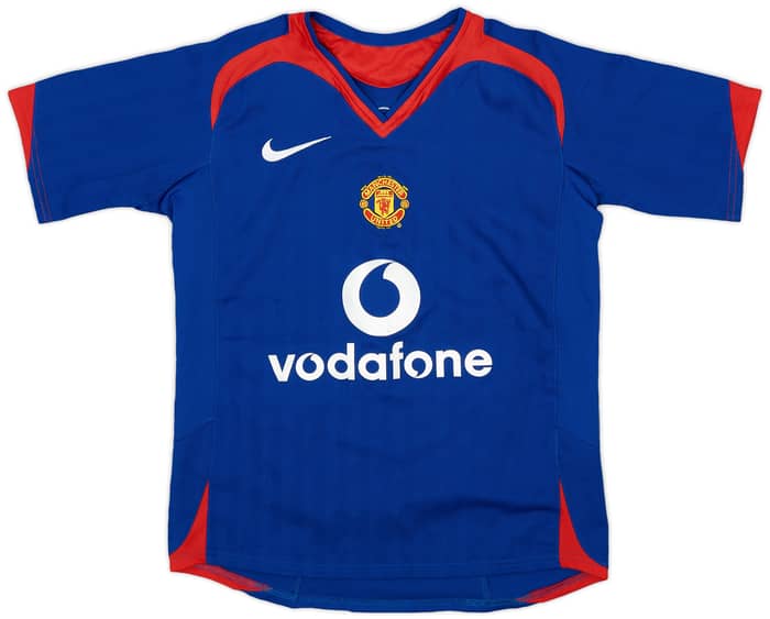2005-06 Manchester United Away Shirt Saha #9 - 8/10 - (S.Boys)