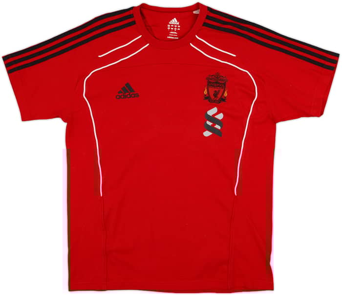 2010-11 Liverpool adidas Cotton Tee - 9/10 - (L)