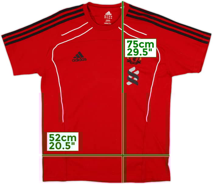 2010-11 Liverpool adidas Cotton Tee - 9/10 - (L)
